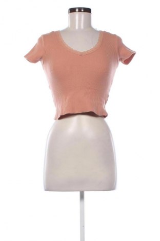 Bluzka damska Pull&Bear, Rozmiar S, Kolor Popielaty róż, Cena 28,19 zł