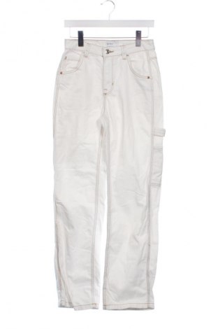 Dámske džínsy  Bershka, Veľkosť XS, Farba Biela, Cena  4,95 €
