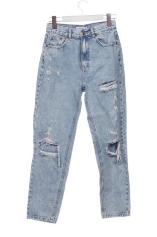 Blugi de femei Pull&Bear, Mărime XS, Culoare Albastru, Preț 36,99 Lei