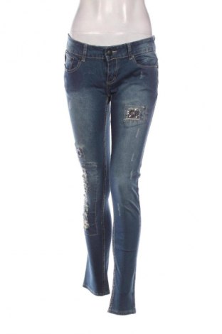 Damskie jeansy Unbranded, Rozmiar L, Kolor Niebieski, Cena 35,96 zł