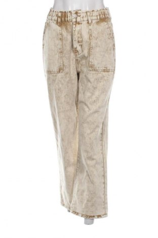 Damskie jeansy Unbranded, Rozmiar S, Kolor Beżowy, Cena 14,99 zł