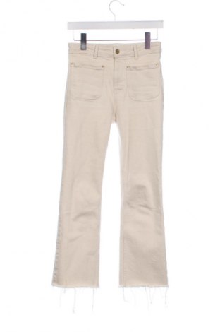 Dámske džínsy  Zara, Veľkosť XS, Farba Béžová, Cena  13,90 €