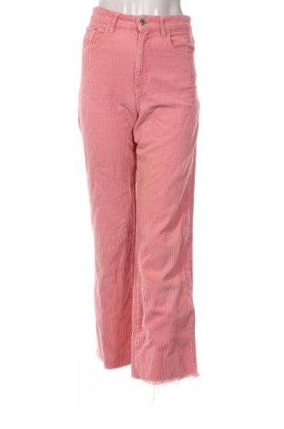 Damskie sztruksy Stradivarius, Rozmiar S, Kolor Popielaty róż, Cena 40,99 zł