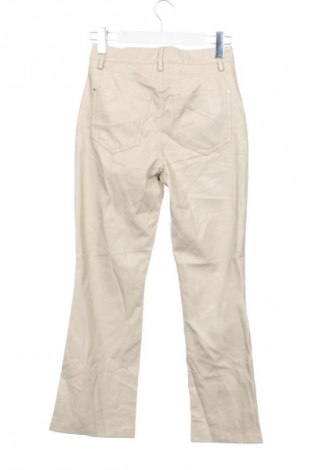 Damskie skórzane spodnie Zara, Rozmiar S, Kolor ecru, Cena 38,99 zł