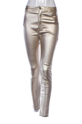 Pantaloni de femei Pull&Bear, Mărime S, Culoare Auriu, Preț 22,99 Lei