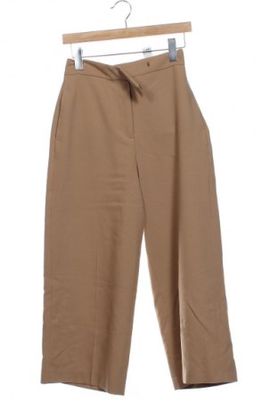 Γυναικείο παντελόνι Zara, Μέγεθος XS, Χρώμα  Μπέζ, Τιμή 14,00 €