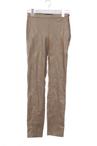 Damskie spodnie Zara, Rozmiar XXS, Kolor Beżowy, Cena 34,99 zł