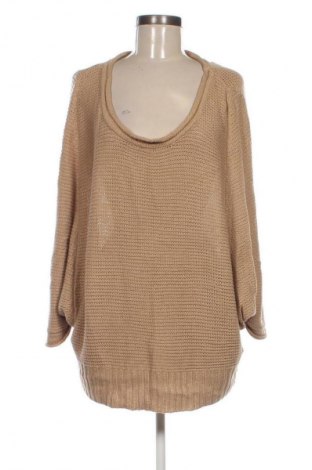 Γυναικείο πουλόβερ Friendtex, Μέγεθος 3XL, Χρώμα Καφέ, Τιμή 18,99 €