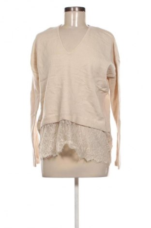 Дамски пуловер Sisley, Размер M, Цвят Бежов, Цена 21,47 €