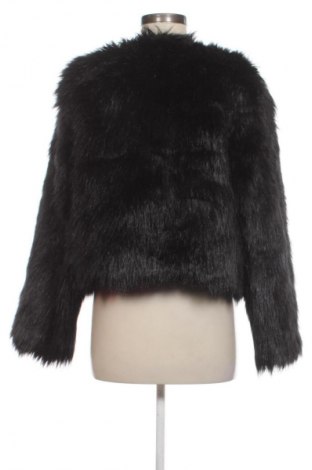 Дамско кожено палто H&M, Размер M, Цвят Черен, Цена 83,34 €