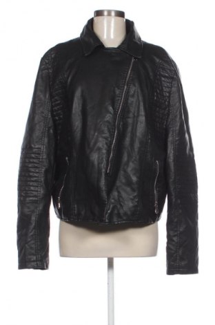 Дамско кожено яке Boohoo, Размер XXL, Цвят Черен, Цена 23,41 €