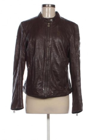 Γυναικείο δερμάτινο μπουφάν Gipsy, Μέγεθος XXL, Χρώμα Καφέ, Τιμή 86,99 €
