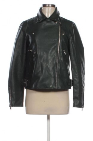 Γυναικείο δερμάτινο μπουφάν Pimkie, Μέγεθος L, Χρώμα Πράσινο, Τιμή 14,99 €