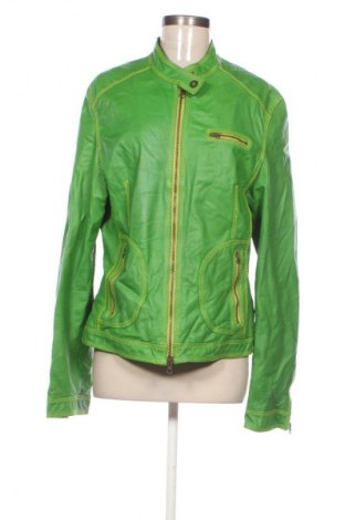 Дамско кожено яке Unbranded, Размер M, Цвят Зелен, Цена 38,85 €