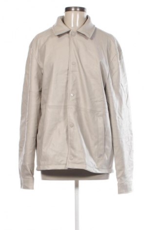 Дамско кожено яке Zara, Размер L, Цвят Бежов, Цена 23,00 €