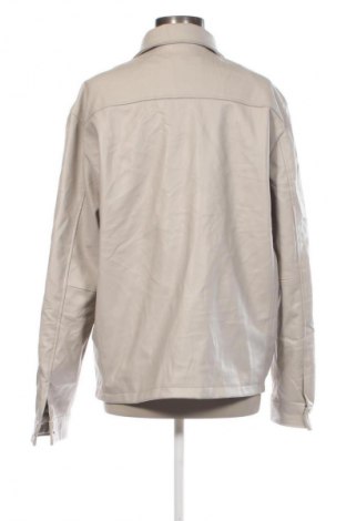 Дамско кожено яке Zara, Размер L, Цвят Бежов, Цена 23,00 €