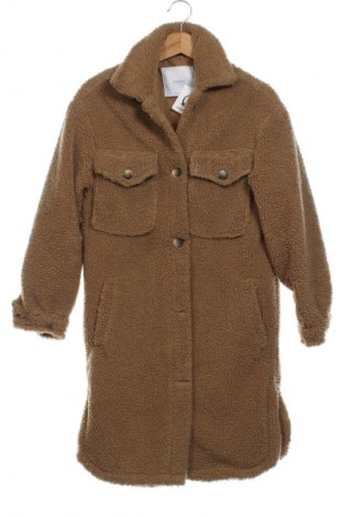 Dámský kabát  Bershka, Velikost XS, Barva Hnědá, Cena  669,00 Kč