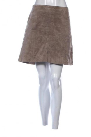 Fustă de piele Camaieu, Mărime L, Culoare Bej, Preț 151,58 Lei
