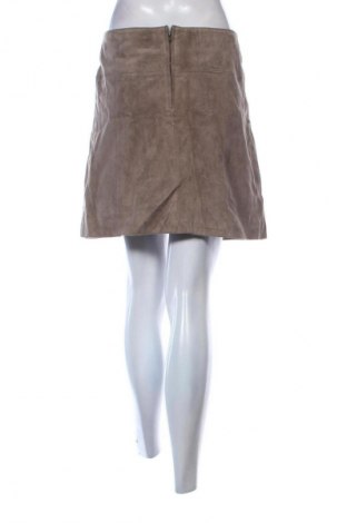 Fustă de piele Camaieu, Mărime L, Culoare Bej, Preț 151,58 Lei