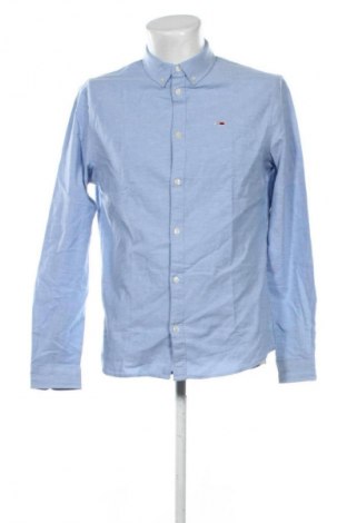 Męska koszula Tommy Jeans, Rozmiar L, Kolor Niebieski, Cena 181,99 zł