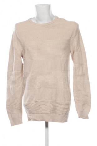 Мъжки пуловер Dressmann, Размер M, Цвят Бежов, Цена 10,73 €