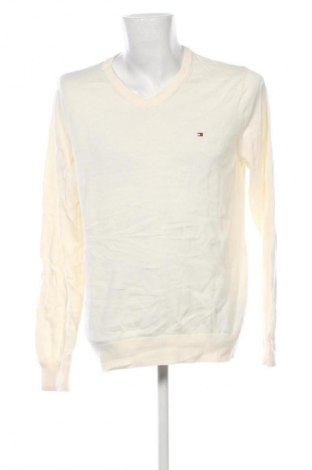 Pulover de bărbați Tommy Hilfiger, Mărime L, Culoare Ecru, Preț 256,99 Lei