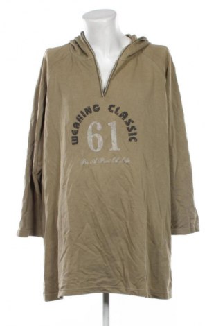 Pánská mikina  Ulla Popken, Velikost 3XL, Barva Zelená, Cena  249,00 Kč