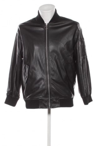 Herren Lederjacke Bershka, Größe M, Farbe Schwarz, Preis € 15,99