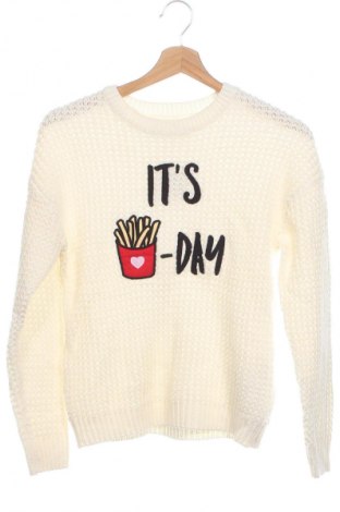 Γυναικείο πουλόβερ Fb Sister, Μέγεθος XXS, Χρώμα Εκρού, Τιμή 9,99 €