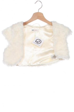 Детска жилетка H&M, Размер 4-5y/ 110-116 см, Цвят Бял, Цена 2,55 €