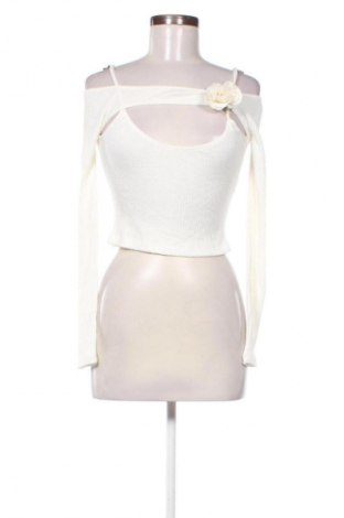 Дамска блуза Bershka, Размер L, Цвят Екрю, Цена 14,82 €