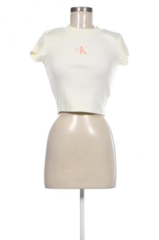 Γυναικεία μπλούζα Calvin Klein Jeans, Μέγεθος XXS, Χρώμα  Μπέζ, Τιμή 33,99 €, #135144161