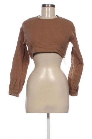 Дамска блуза SHEIN, Размер XS, Цвят Кафяв, Цена 4,80 €
