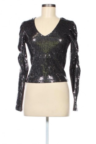 Дамска блуза Sinsay, Размер M, Цвят Сребрист, Цена 3,57 €