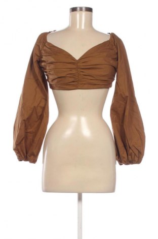 Дамска блуза Zara, Размер M, Цвят Кафяв, Цена 23,00 €