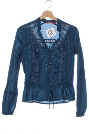 Дамска риза Edc By Esprit, Размер S, Цвят Син, Цена 9,20 €