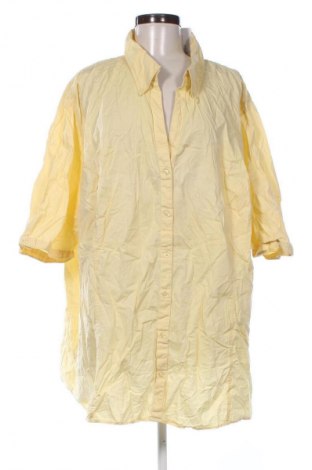 Γυναικείο πουκάμισο Ulla Popken, Μέγεθος 4XL, Χρώμα Κίτρινο, Τιμή 17,99 €