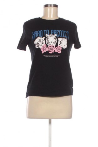 Дамска тениска Bershka, Размер XS, Цвят Черен, Цена 6,13 €