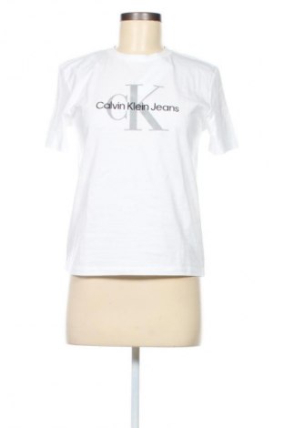 Tricou de femei Calvin Klein Jeans, Mărime XS, Culoare Alb, Preț 265,99 Lei, #135144634