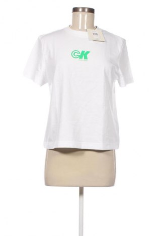 Damen T-Shirt Calvin Klein Jeans, Größe M, Farbe Weiß, Preis € 25,99