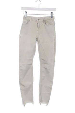 Дамски дънки Zara, Размер XXS, Цвят Екрю, Цена 12,27 €