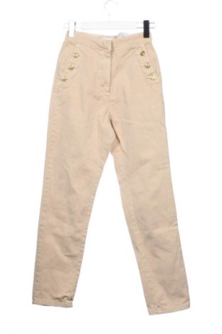 Дамски панталон Zara, Размер XXS, Цвят Бежов, Цена 12,86 €