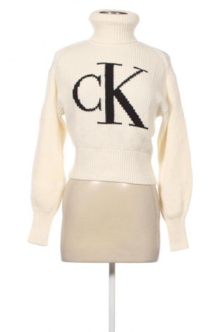Дамски пуловер Calvin Klein Jeans, Размер XS, Цвят Бежов, Цена 45,50 €