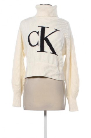 Дамски пуловер Calvin Klein Jeans, Размер M, Цвят Екрю, Цена 39,88 €