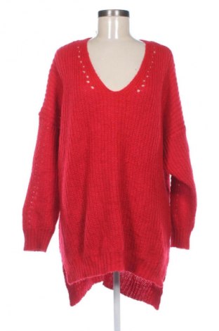 Női pulóver Kaos Jeans, Méret XXL, Szín Piros, Ár 37 306 Ft
