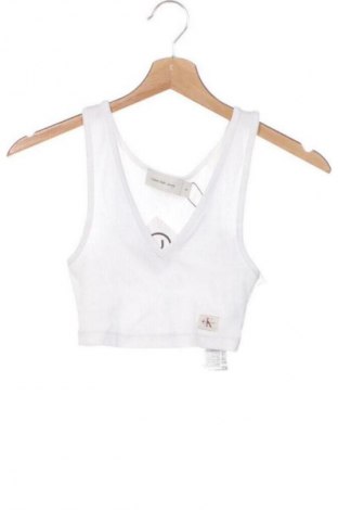 Γυναικείο τοπ Calvin Klein Jeans, Μέγεθος XS, Χρώμα Λευκό, Τιμή 20,99 €, #135118612