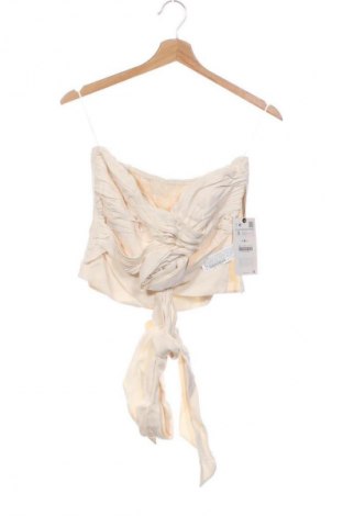 Damski top Zara, Rozmiar S, Kolor ecru, Cena 91,09 zł