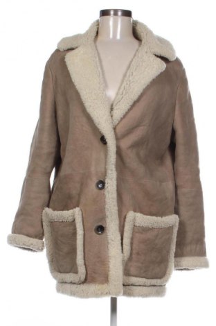 Damen Ledermantel Maje, Größe M, Farbe Beige, Preis 384,99 €
