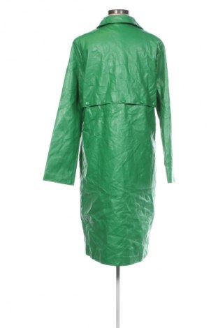 Дамско кожено палто SHEIN, Размер L, Цвят Зелен, Цена 26,07 €