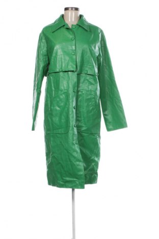 Дамско кожено палто SHEIN, Размер L, Цвят Зелен, Цена 26,07 €